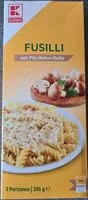 Mängden socker i Fusilli mit Pilz-Rahm-Soße