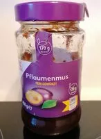 Mängden socker i Pflaumenmus fein gewürzt