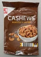 Mängden socker i Kešu pražené a solené