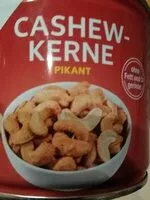 Mängden socker i Cashew-Kerne pikant