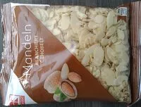 Mängden socker i Mandeln Blanchiert gehobelt