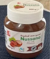 Mängden socker i Hazelnut cocoa spread Nussano