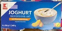 Mängden socker i Joghurt griechischer Art mit Pfirsichzubereitung