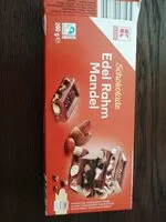 Mängden socker i Schokolade Edel Rahm Mandel