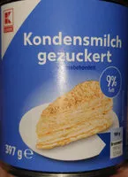 Mängden socker i gezuckerte Kondensmilch