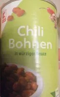 Mängden socker i Chilli Bohnen in würziger sauce