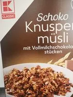 Mängden socker i Schoko knusper musli