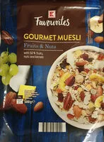 Mängden socker i Gourmet muesli fruits & nuts