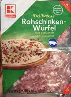 Mängden socker i Rohschinkenwürfel - mild geräuchert