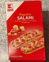 Mängden socker i Baguette Salami