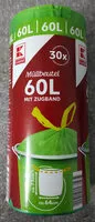 Mängden socker i Müllbeutel 60l mit Zugband