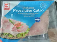 Mängden socker i Delikatess Prosciutto Cotto Hinterschinken gepökelt, gegart