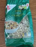 Mängden socker i Früchte Müsli mit Vollkorn-Getreideflocken und 32% Frucht