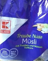 Mängden socker i Muesli  traube nuss vollkorn k classic