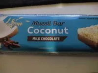 Mängden socker i Muesli bar coconut Milk Chocolate