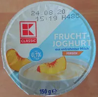 Mängden socker i Fruchtjoghurt Pfirsich 0,1% Fett