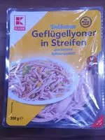 Mängden socker i Geflügel Lyoner in Streifen