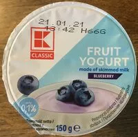 Mängden socker i Fruit Yoghurt Blueberry