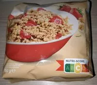 Mängden socker i Erdbeer Knusper Müsli mit leckeren Erdbeeren