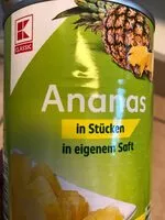 Mängden socker i Ananas in Stücken