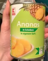 Mängden socker i Ananas in Scheiben