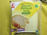 Mängden socker i Gouda Holland jung am Stück