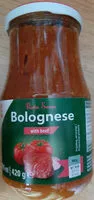 Mängden socker i Pasta Sauce Bolognese with beef