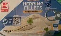 Mängden socker i Splitted Herring Fillets in Horseradish Sauce