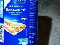 Mängden socker i Delikatess Bockwurst Kaufland