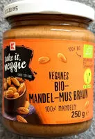 Mängden socker i Veganes Bio-Mandel-Mus braun