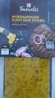 Mängden socker i Würzmarinade Dijon Senf Zwiebel