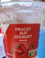 Mängden socker i Frucht auf Joghurt Erdbeere