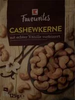 Mängden socker i Cashewkerne mit echter Vanille verfeinert
