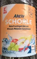 Mängden socker i Aktiv Schorle Pfirsich Melone