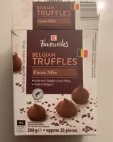 Mängden socker i Belgian truffles