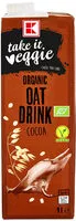 Mängden socker i K-take it veggie Organic Oats Choco Drink 1l