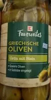 Mängden socker i Griechische Oliven Grün mit Stein