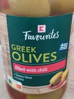 Mängden socker i Greek olives Gilles with chili