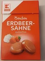 Mängden socker i Bonbon Erdbeer-Sahne zuckerfrei