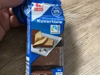 Mängden socker i Kuvertüre Vollmilch (backen, Blockschokolade)