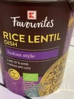 Mängden socker i Rice Lentil Dish Indian Style