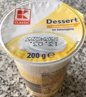 Mängden socker i Dessert mit Vanillegeschmack