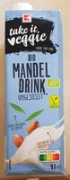 Mängden socker i K-take it veggie Bio Mandeldrink ungesüßt