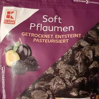 Mängden socker i Softpflaumen getrocknet, entsteint, pasteurisiert