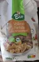 Mängden socker i Vollkorn Farfalle