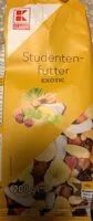 Mängden socker i Studentenfutter Exotic