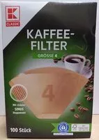 Mängden socker i Kaffee Filtertüten Gr 4