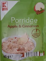 Mängden socker i Porridge apple & cinamon
