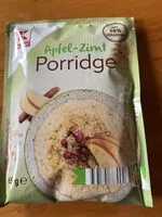 Mängden socker i Porridge Hafermahlzeit Apfel-Zimt