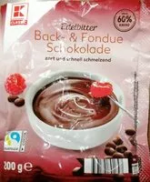 Mängden socker i Edelbitter Back- & Fondue Schokolade